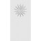 Ekena Millwork Standard Foster Flower Plinth Block With Square Edge, 5"W x 10"H x 1"P PBP050X100X100FOS09 - alternate 2